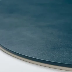 Mondrian Tovaglietta ovale blu Amalfi e bianco Luna