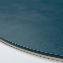 Mondrian Tovaglietta ovale blu Amalfi e bianco Luna