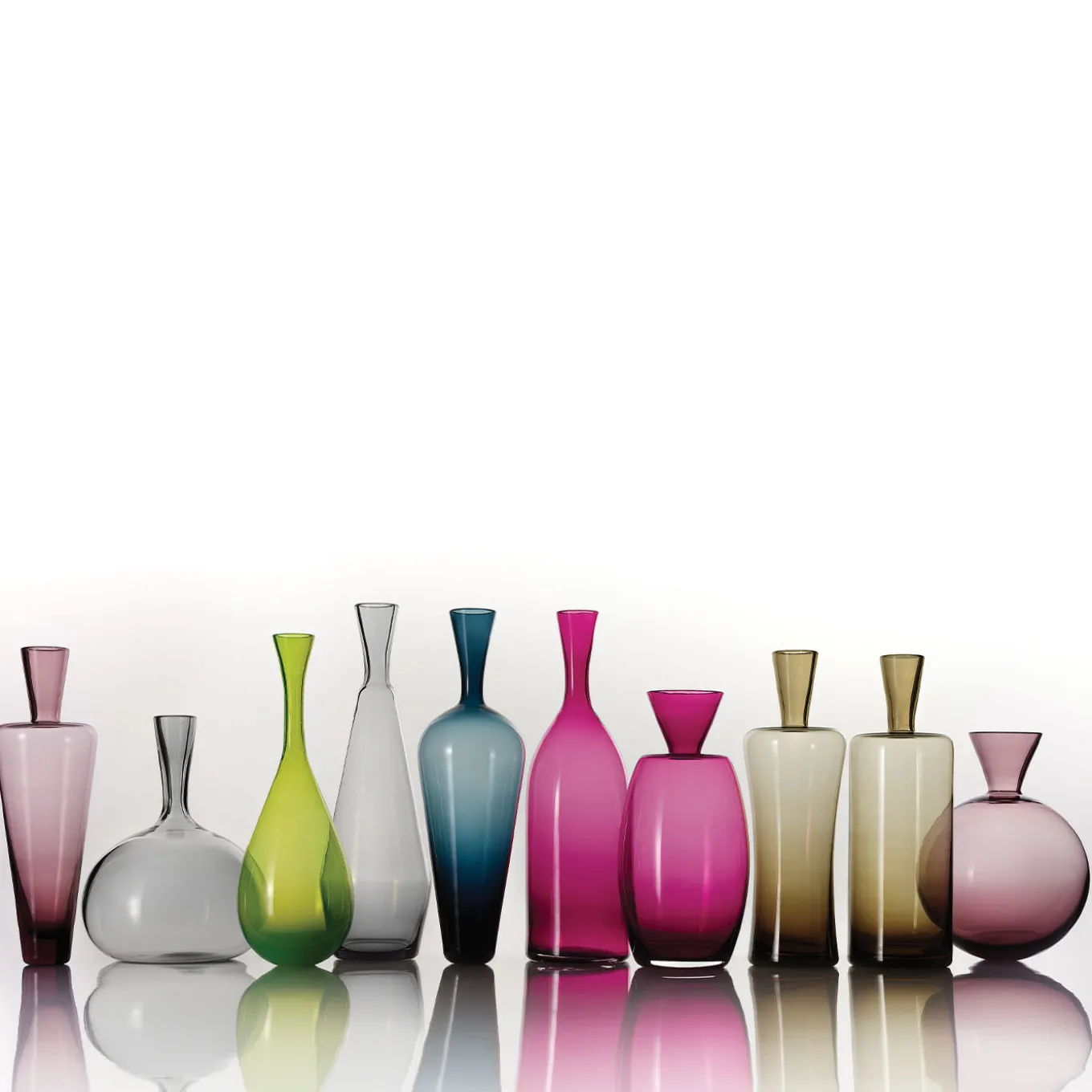 Morandi N.12 bottiglia decorativa marrone fumé