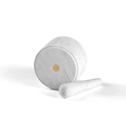 Mortaio e pestello in marmo di Carrara Ellipse