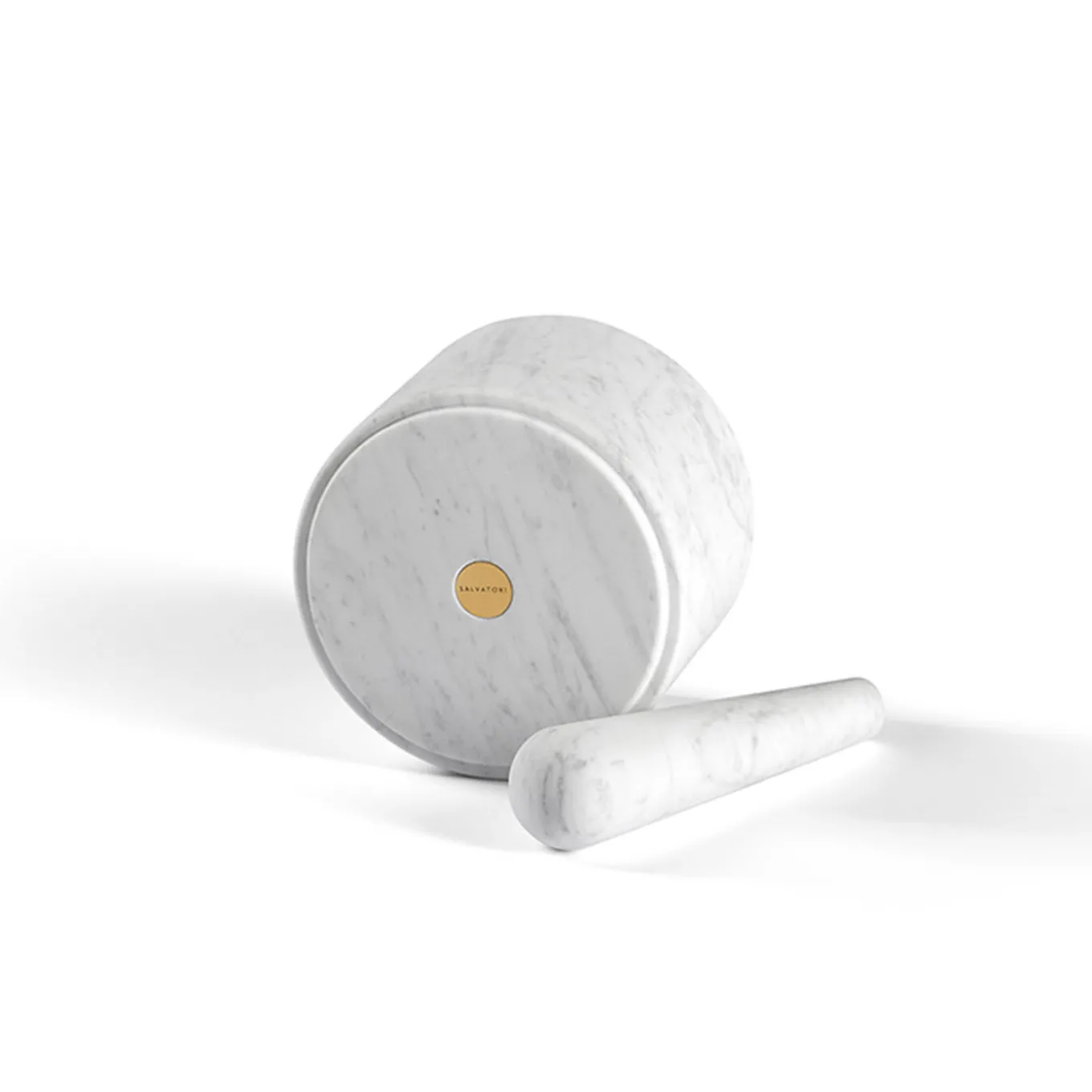 Mortaio e pestello in marmo di Carrara Ellipse