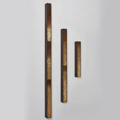 Movimento N221 N222 N223 Set Di 3 Pannelli Decorativi In Vetro Oro