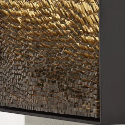 Movimento N254 Pannello Decorativo In Vetro Oro