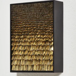 Movimento N256 Pannello Decorativo In Vetro Oro