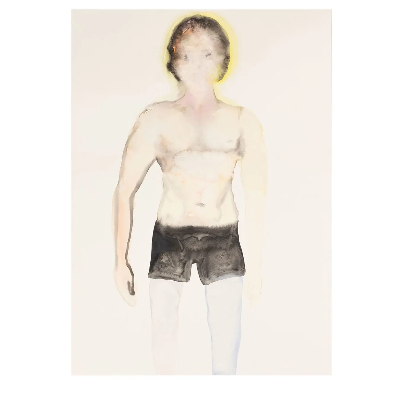 Myself Acquerello su Carta