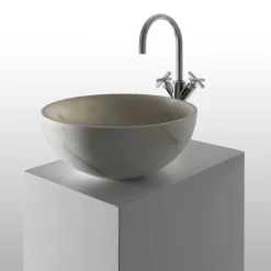 Nabhi Collection Lavabo Bowl N.4 Small in Bianco del Re