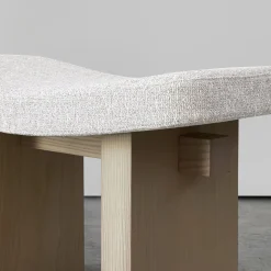 Nara Cocò Desert Storm And White Oak Stool