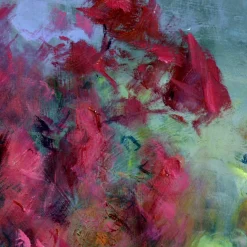 Natura morta con fiori rossi di Renato Criscuolo