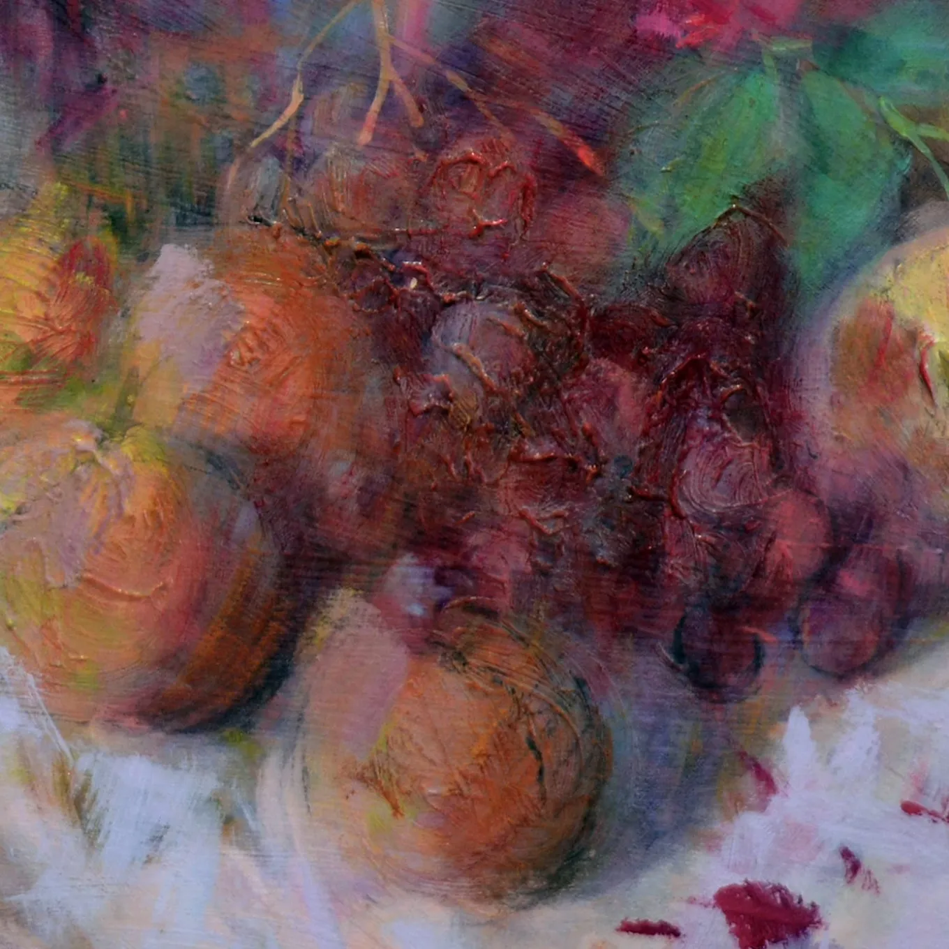 Natura morta con fiori rossi di Renato Criscuolo