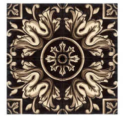 Nero Lava Set di 4 piastrelle #6