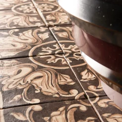 Nero Lava Set di 4 piastrelle #6