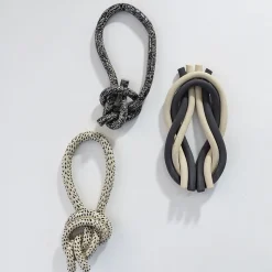 Nodo Murale, decorazione murale beige e marrone