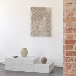 Noloom Surgis 016 Arazzo Lino, Ocra, Bianco