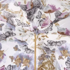 Ombrello a Doppio Strato Celeste con Farfalle