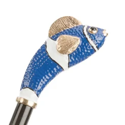 Ombrello blu con manico a forma di pesce Nemo