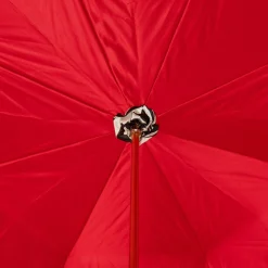 Ombrello con manico in acetato Zebra rossa