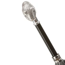 Ombrello Grigio con Testa di Serpente