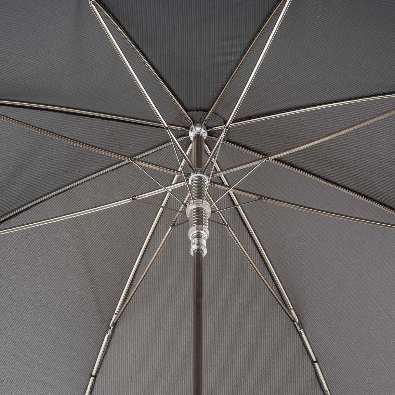 Ombrello Grigio con Testa di Serpente