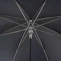 Ombrello nero con manico di cavallo