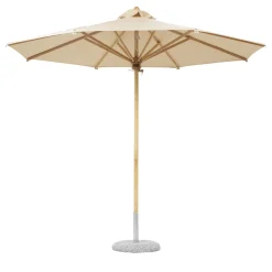 Ombrellone rotondo da esterno ecrù