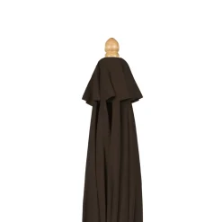 Ombrellone rotondo da esterno marrone scuro