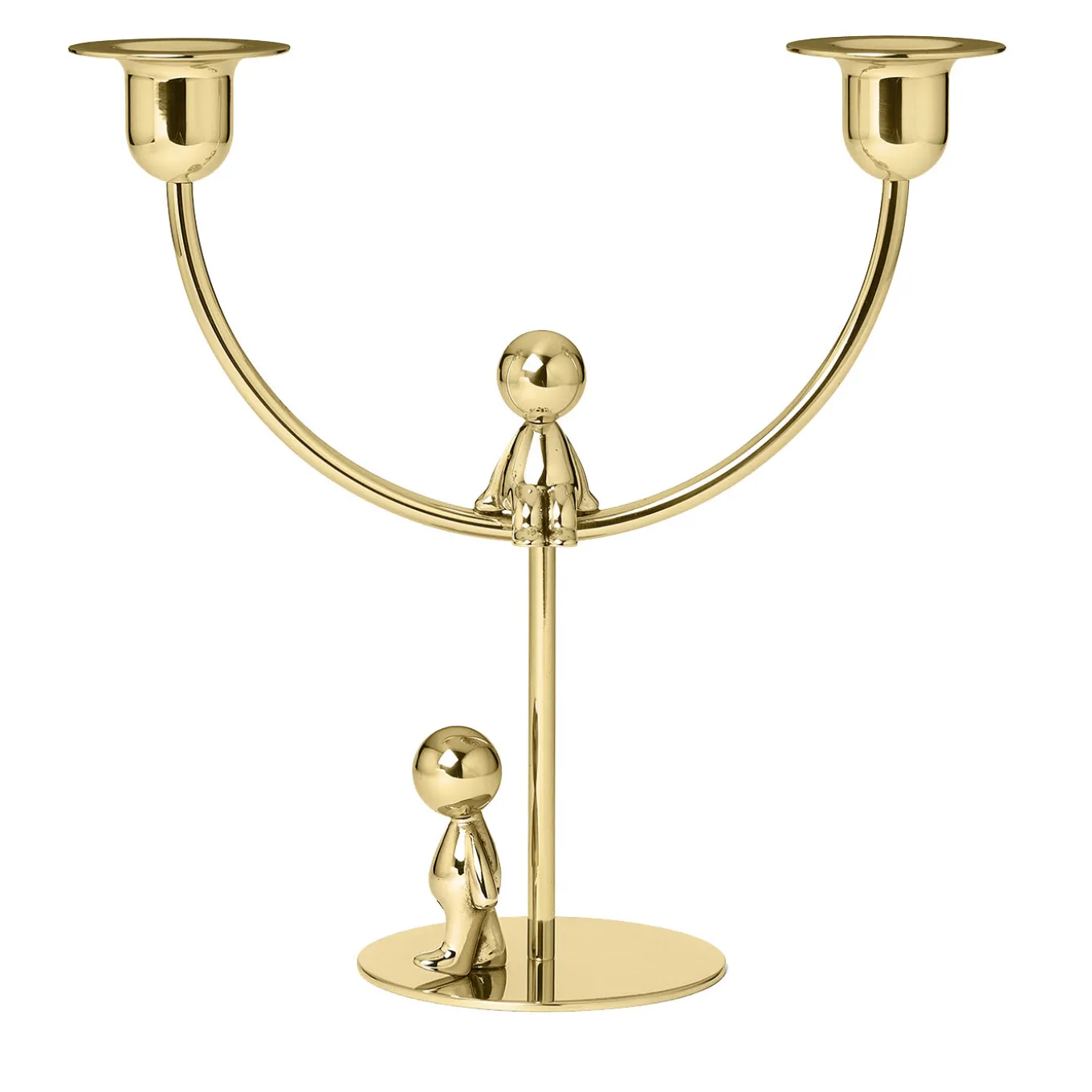 Omini Thinker Walkman Candlestick in ottone lucido di Stefano Giovannoni