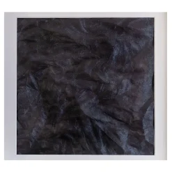 Opera d'arte Second Skin in carta materica nera