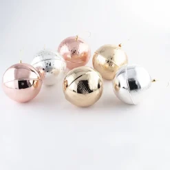 Ornamento a forma di palla di Natale del circo d'argento - Set di 2