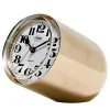 Orologio da Tavolo in Acciaio Dorato Static di Richard Sapper