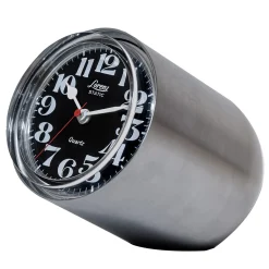 Orologio da tavolo in argento statico di Richard Sapper