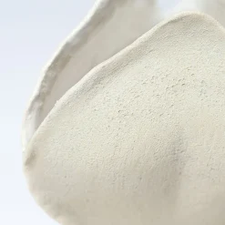 Ossa Iris Vaso in gres bianco smaltato