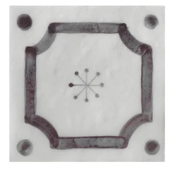 Ot Budoni Plum Set di 24 piastrelle quadrate