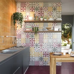 Ot Palau Azure Set di 24 piastrelle quadrate