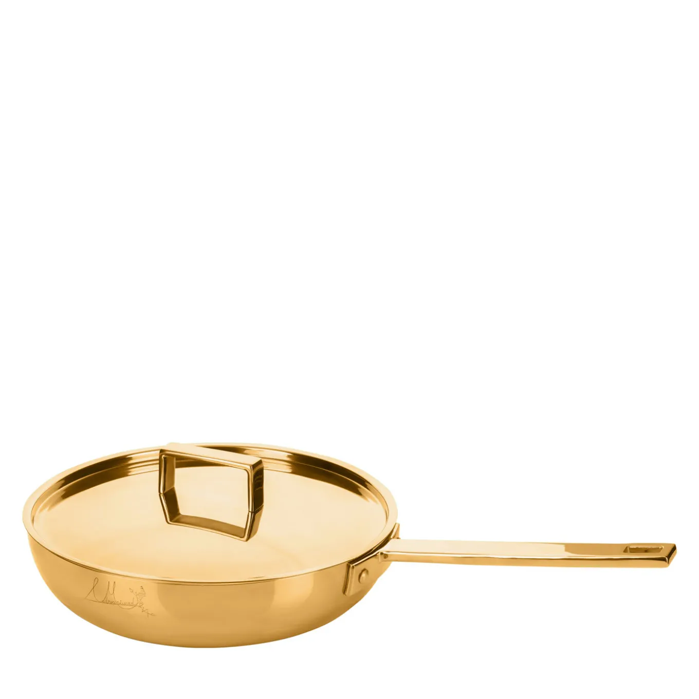 Padella Attiva Gold 26 cm con manico e coperchio