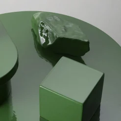 Paesaggi Scultura Rotonda verde di Nathalie Du Pasquier