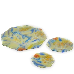 Panarea Piatto da dessert ottagonale asimmetrico