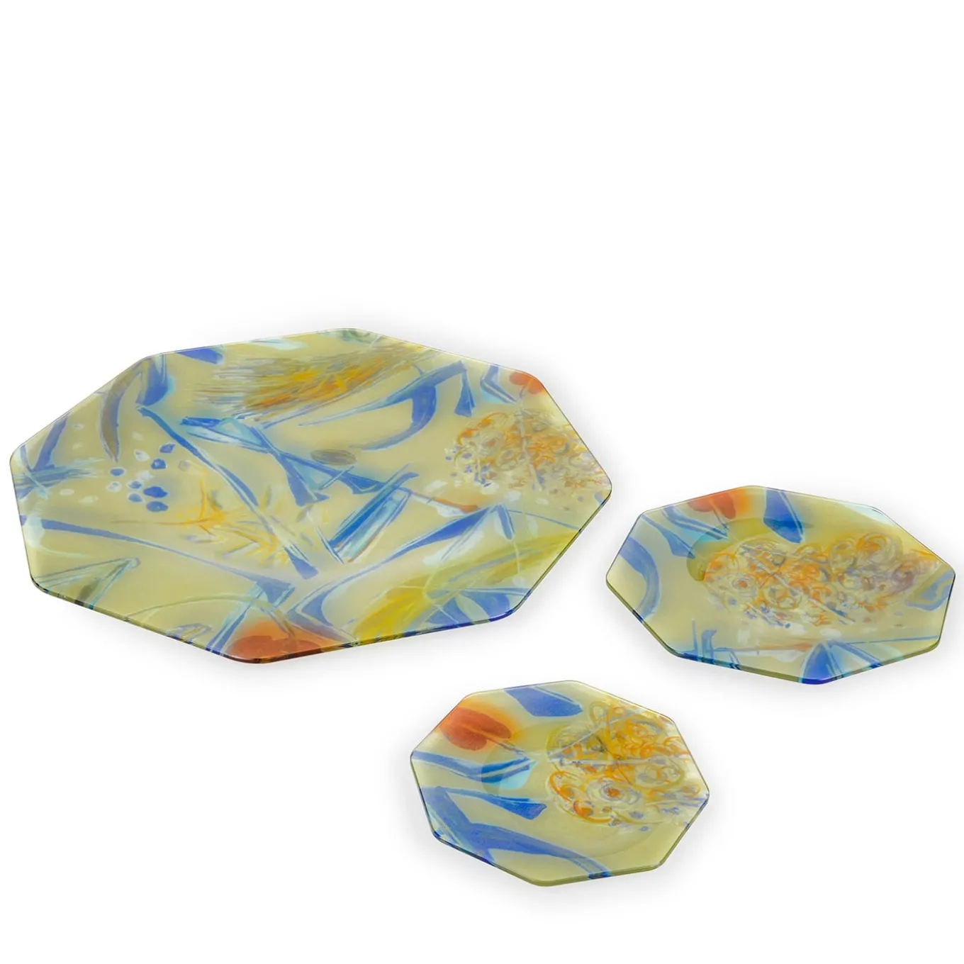 Panarea Piatto da dessert ottagonale asimmetrico