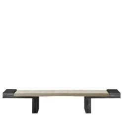 Panca in Pelle e Legno con Pietra Senza Tempo After All