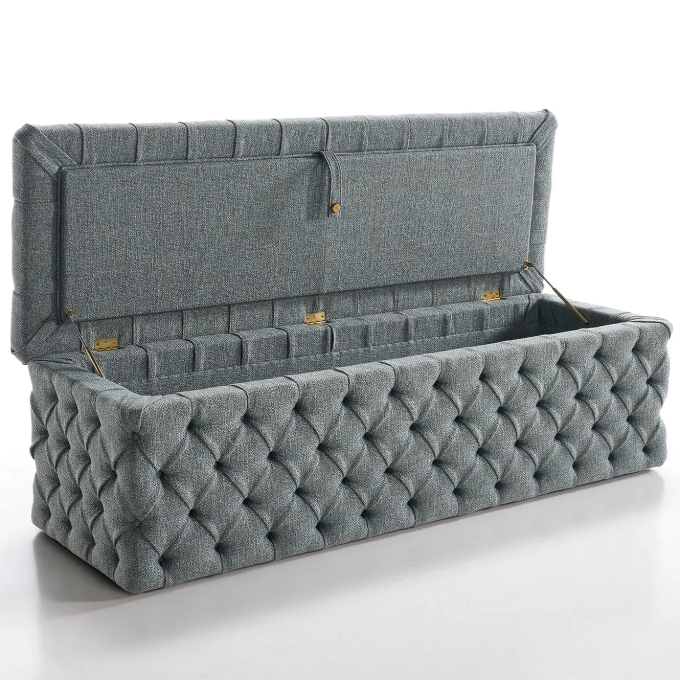 Panca portaoggetti grigia Teddy