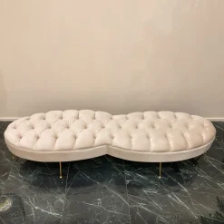 Panchina beige imbottita