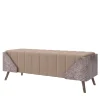 Panchina Elliot in legno e velluto