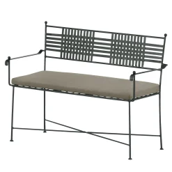 Panchina in ferro battuto verde foresta Checkmate