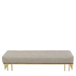 Panchina in metallo dorato