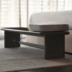 Panchina Kurger con cuscino grigio di Dainellistudio