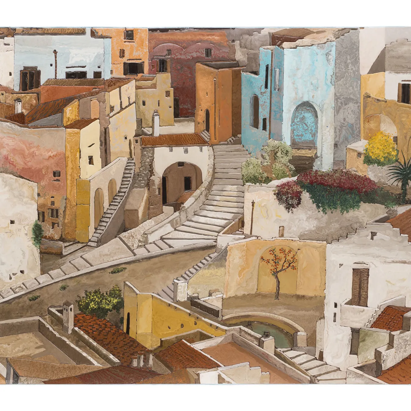 Pannello da parete Matera Scagliola di Lodovico Cupioli