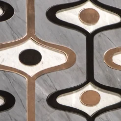 Pannello Decorativo Fancy Mirage in Pelle e Marmo