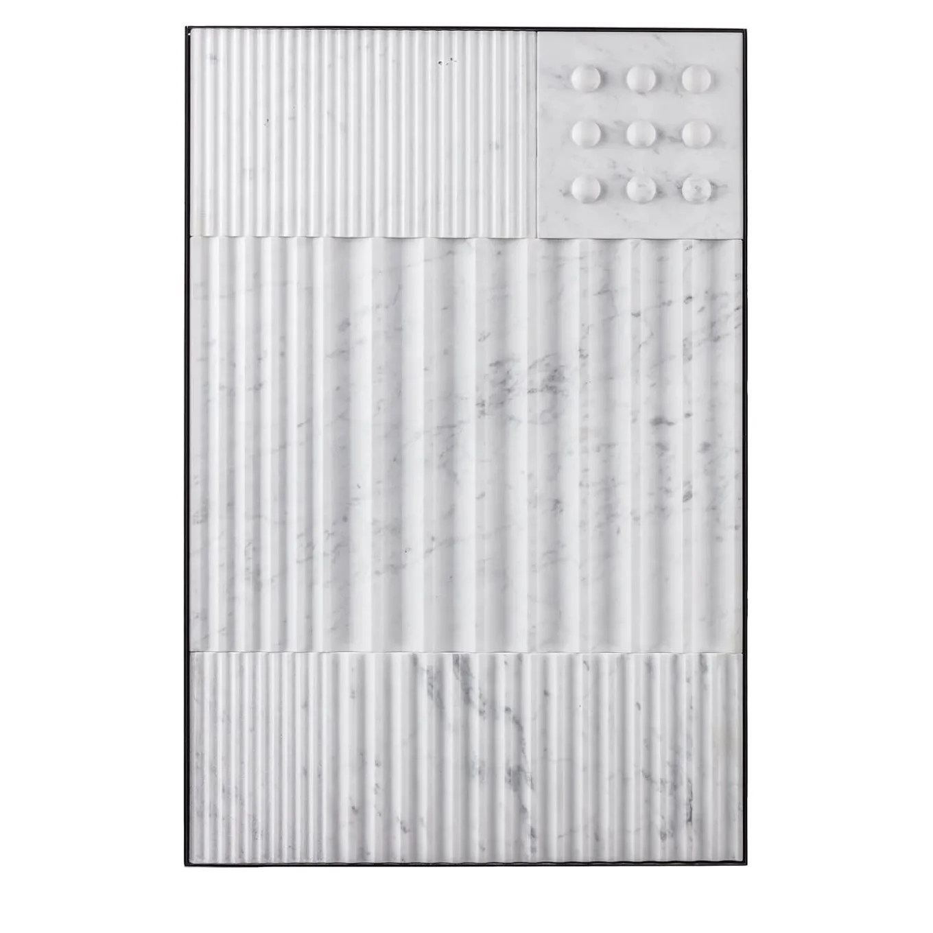 Pannello decorativo in marmo Carrara bianco Ercole