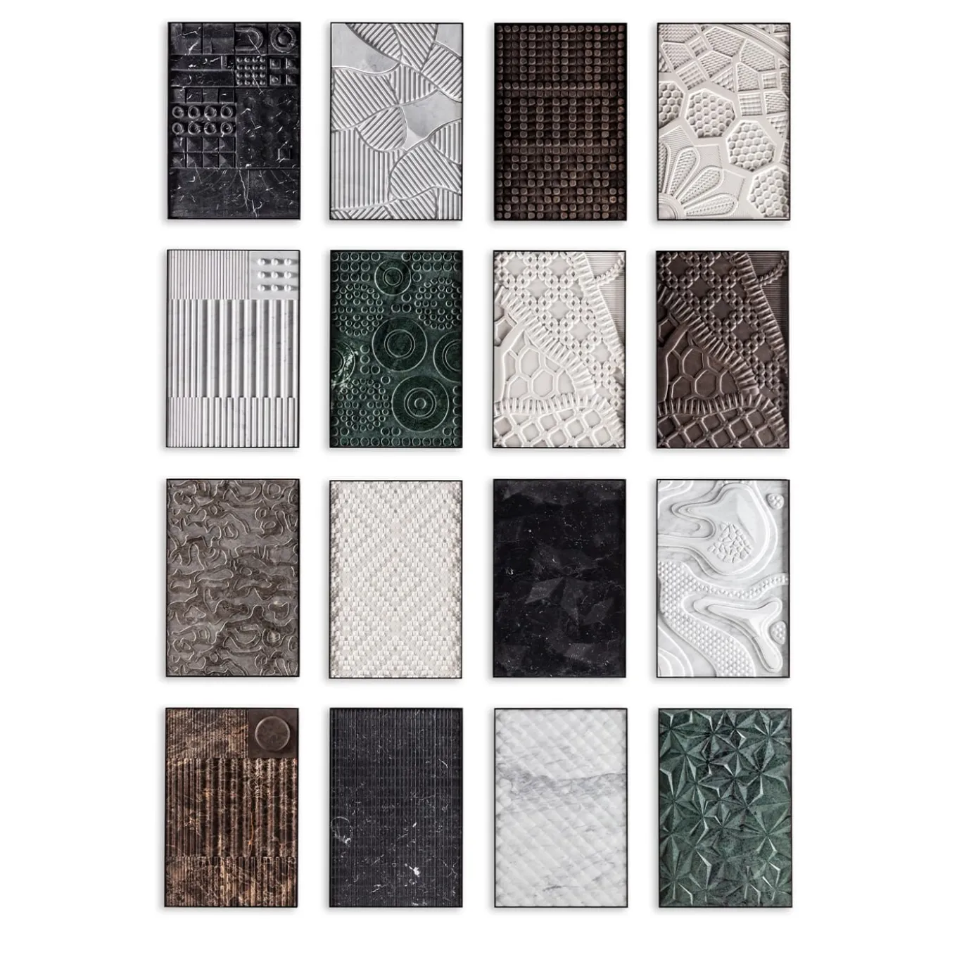 Pannello decorativo in marmo Carrara bianco Matelassè