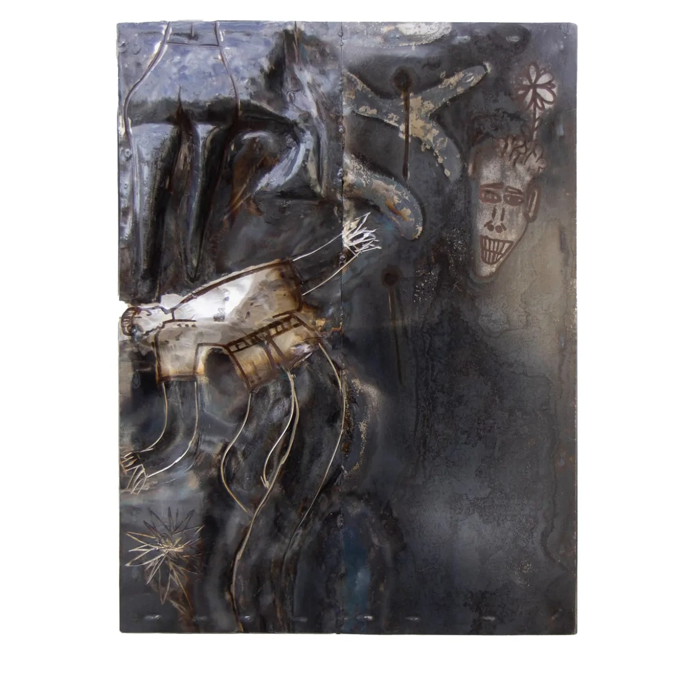 Pannello decorativo Le Tre Figure Diverse N.4 di Lorenzo Quadalti