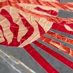 Pannello decorativo Lionfish in pelle e marmo Grey Stone